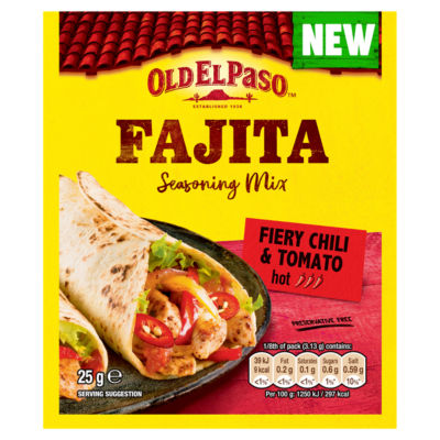 Hot Chili & Tomato Fajita Seasoning Mix 25g thumbnail 2