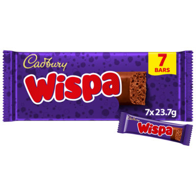 Wispa Chocolate Bar 7 Pack Multipack 165.9g (7 x 23.7g) thumbnail 2