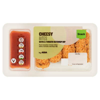 Cheesy Bites with a Tomato Ketchup Dip Snack 75g thumbnail 2