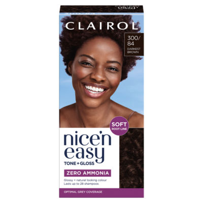 Nice'n Easy Tone + Gloss Semi Permanent Hair Dye - 300/84 Darkest Brown thumbnail 2