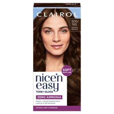Nice'n Easy Tone + Gloss Semi Permanent Hair Dye - 500/765 Medium Brown thumbnail 2