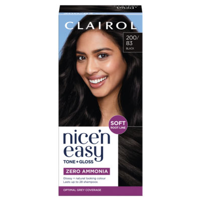 Nice'n Easy Tone + Gloss Semi Permanent Hair Dye - 200/83 Black thumbnail 2