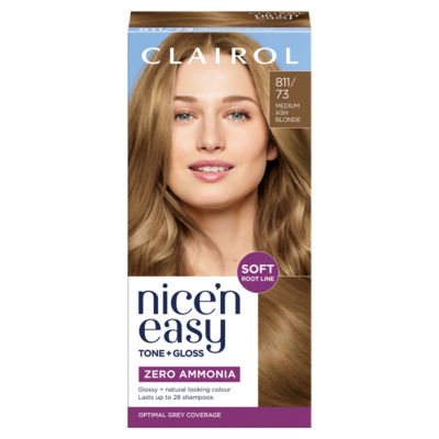 Clairol Nice'n Easy Tone+Gloss 811/73 Medium Ash Blonde