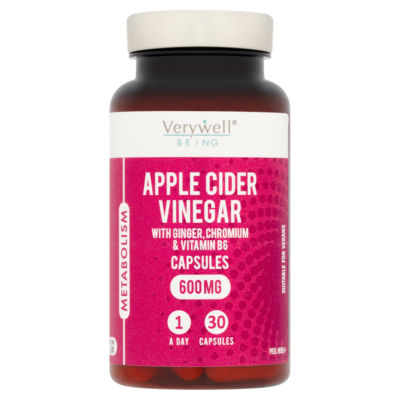 Being Metabolism Apple Cider Vinegar 600mg 1 A Day 30 Capsules