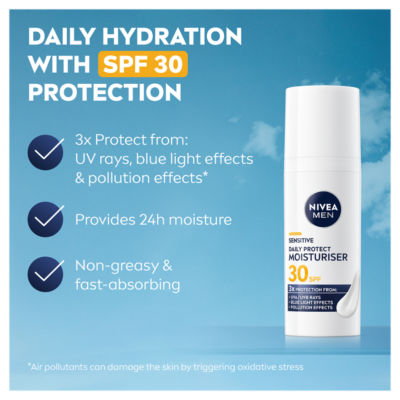 Sensitive Daily Protect Moisturiser SPF 30 50ml thumbnail 3