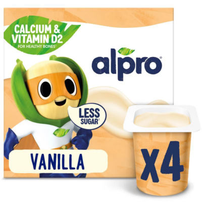 Kids Vanilla Soya Dairy Free Yoghurt Alternatives 4x115g thumbnail 2