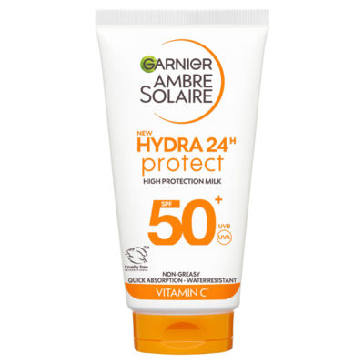 Ambre Solaire Hydra 24H Protect SPF50+ Sun Cream Travel Lotion 50ml
