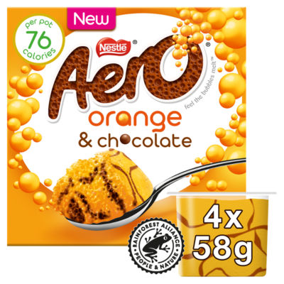 Orange & Chocolate Bubbly Mousse 4 x 58g (232g) thumbnail 2