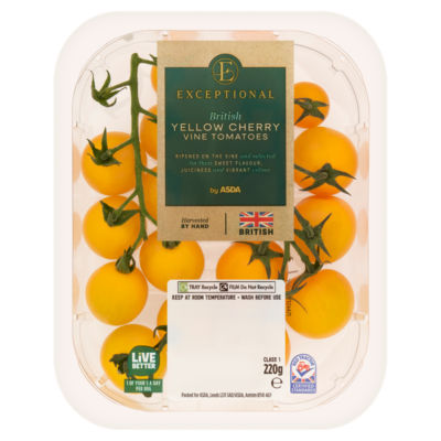 Exceptional by  British Yellow Cherry Vine Tomatoes 220g thumbnail 2