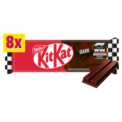 KitKat 2 Finger Dark Chocolate Biscuit Bar, Multipack