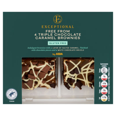 Free From 4 Triple Chocolate Caramel Brownies thumbnail 2