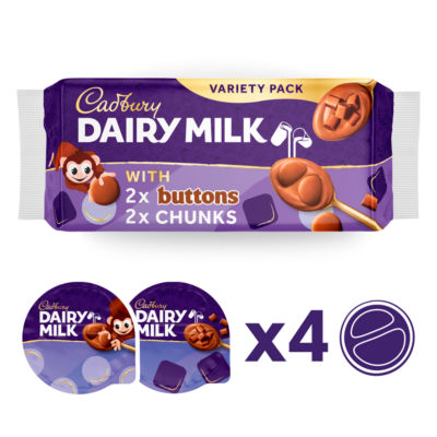 Dairy Milk Buttons & Chunks Chocolate Desserts 4x75g thumbnail 2