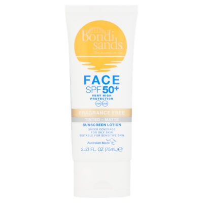 Face SPF 50+ Fragrance Free Tinted - Matte Sunscreen Lotion 75ml thumbnail 2
