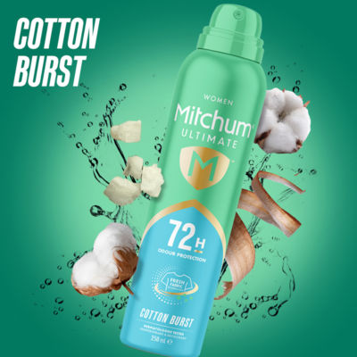 Women Ultimate Cotton Burst Antiperspirant & Deodorant 250ml thumbnail 3