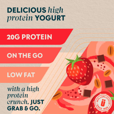 High Protein Strawberry Yogurt with Granola&nbsp;180g thumbnail 3