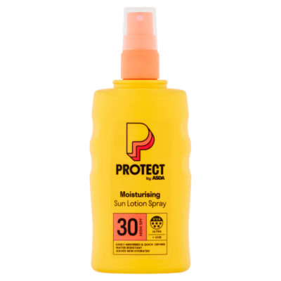 ASDA Protect High SPF 30 Moisturising Sun Lotion Spray 200ml