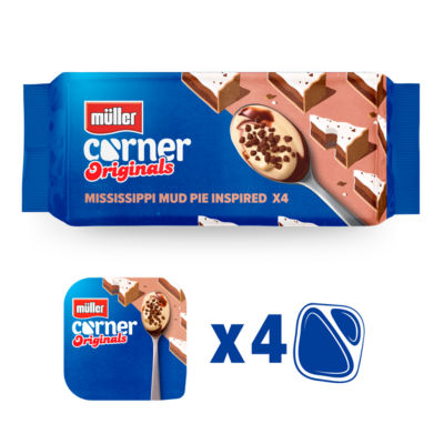 Originals Mississippi Mud Pie Yogurt 4 x 124g thumbnail 3