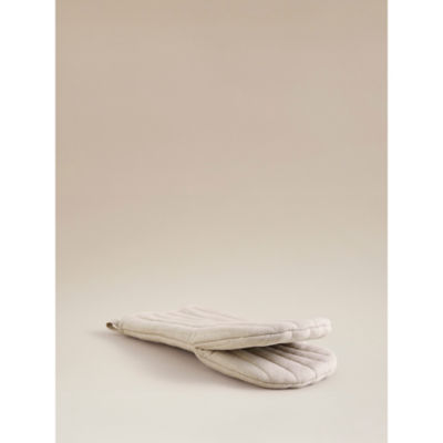 Beige Linen Rich Single Oven Glove thumbnail 2
