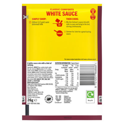 Classic Comforts Meal Maker White Sauce 26 g thumbnail 3