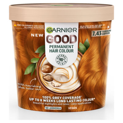 Garnier GOOD Permanent Hair Dye, 7.43 Tumeric Copper