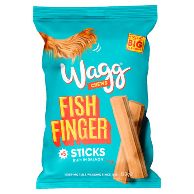 Wagg Chews Fish Finger Dog Sticks 130g