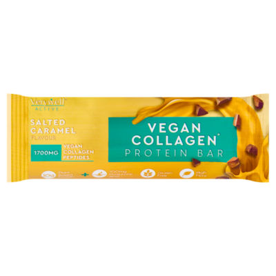 Active Vegan Collagen Protein Bar Salted Caramel Flavour 43g thumbnail 2