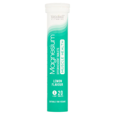 Vitamins Magnesium Lemon Flavour Effervescent 1 a Day 20 Tablets thumbnail 2