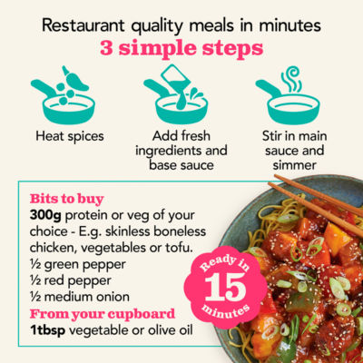Sweet and Sour Chinese Sauce Meal Kit 245g thumbnail 4
