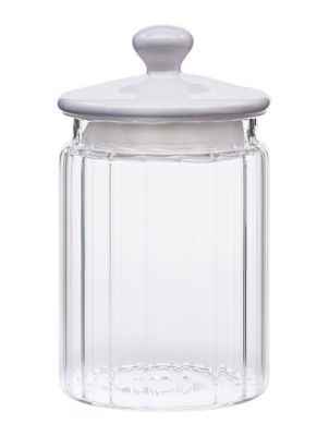 Ribbed Ceramic Lid Canister thumbnail 2
