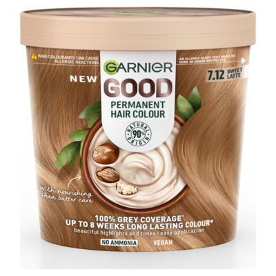 GOOD Permanent Hair Dye, 7.12 Sweet Latte, 8 weeks long-lasting colour thumbnail 2