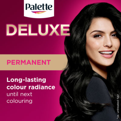 Deluxe Creme Colouration 1-0 Deep Natural Black Hair Dye thumbnail 3