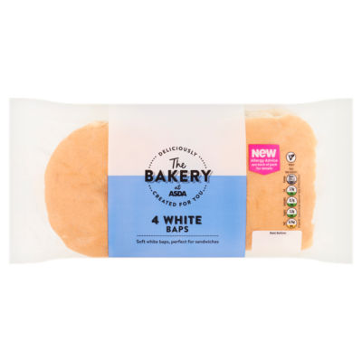 The BAKERY at ASDA 4 White Baps