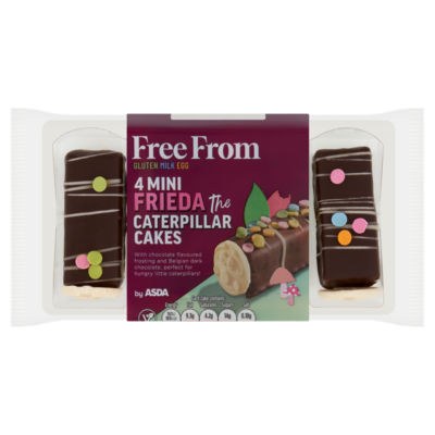 4 Mini Frieda The Caterpillar Cakes 160g thumbnail 2