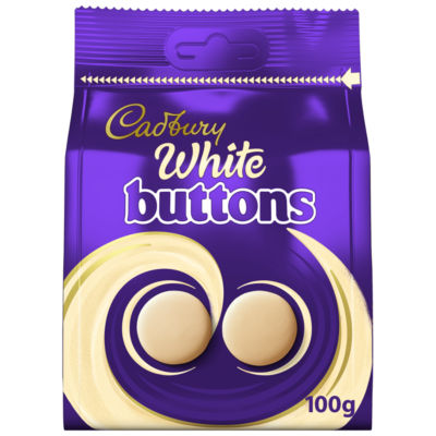 White Chocolate Buttons Bag 100g thumbnail 2