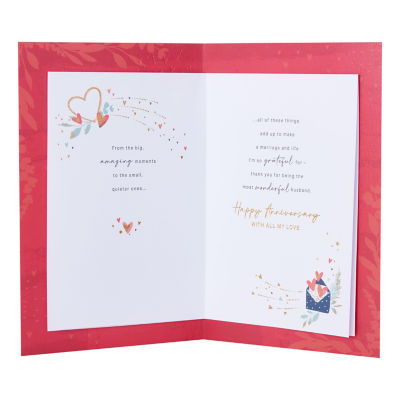 Husband Wedding Anniversary Card thumbnail 3