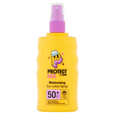 ASDA Protect Kids Very High SPF 50+ Moisturising Sun Lotion Spray 200ml