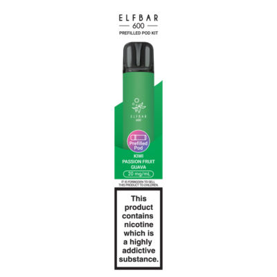 Elf Bar 600 Refillable Kit Kiwi Passionfruit Guava 20mg/ml 2ml