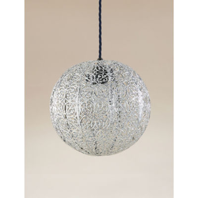 Silver Moroccan Ceiling Shade