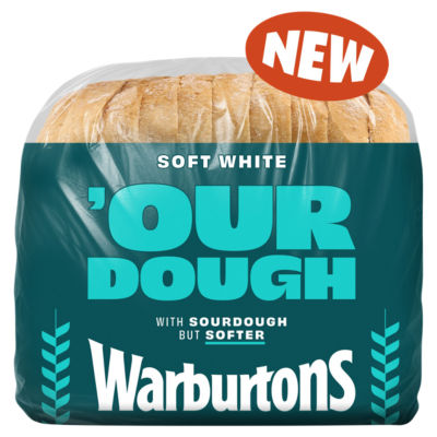 Warburtons Soft White Our Dough 400g