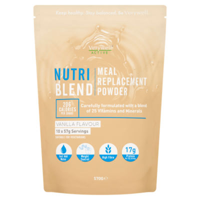 Active Nutri Blend Vanilla Flavour Meal Replacement Powder 570g thumbnail 2