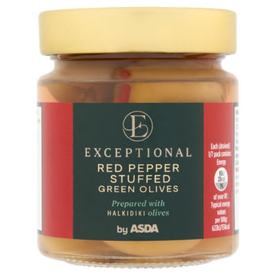 Red Pepper Stuffed Green Olives 195g thumbnail 2