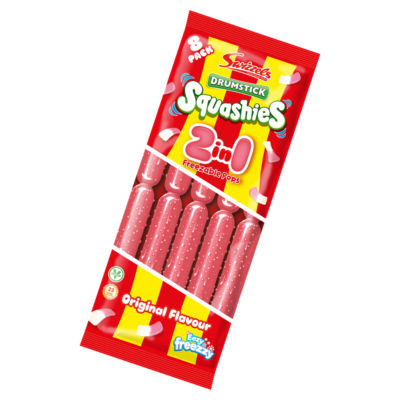 Original Flavour Squashies Drumstick 2 in 1 Freezable Pops 8 x 75 ml (600ml) thumbnail 2
