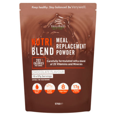 Active Nutri Blend Chocolate Flavour Meal Replacement Powder 570g