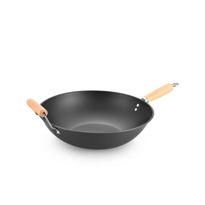 Spun Steel Wok - 35cm thumbnail 2