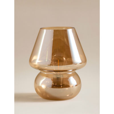 Amber Mushroom Iridescent Table Lamp thumbnail 2