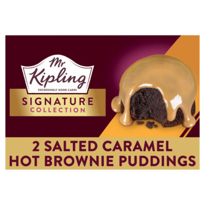 Mr Kipling Signature Collection Salted Caramel Hot Brownie Puddings 2 x 105g