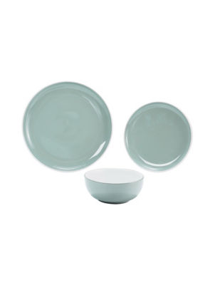 Green & White Two-Tone Dinner Set - 12 Piece thumbnail 2