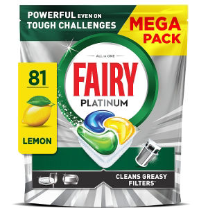 Platinum  Dishwasher Tablets, Lemon, 81 Capsules