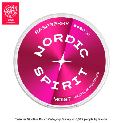 Spirit Raspberry Strong Nicotine Pouches 9mg thumbnail 2