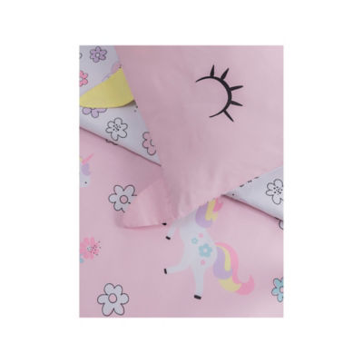Unicorn 3D Pillow Case Reversible Toddler Duvet Set thumbnail 4